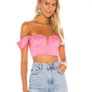 Coralia Bustier Top in Pink | From Revolve